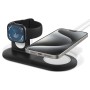 (Refurbished) Spigen Mag Fit Duo 2 in 1 mobile stand Compatible with MagSafe Charger Stand for iPhone 14, iPhone 13, iPhone 12 Models/Apple Watch Stand for All Series/Airpods MagSafe Charging Case - Black