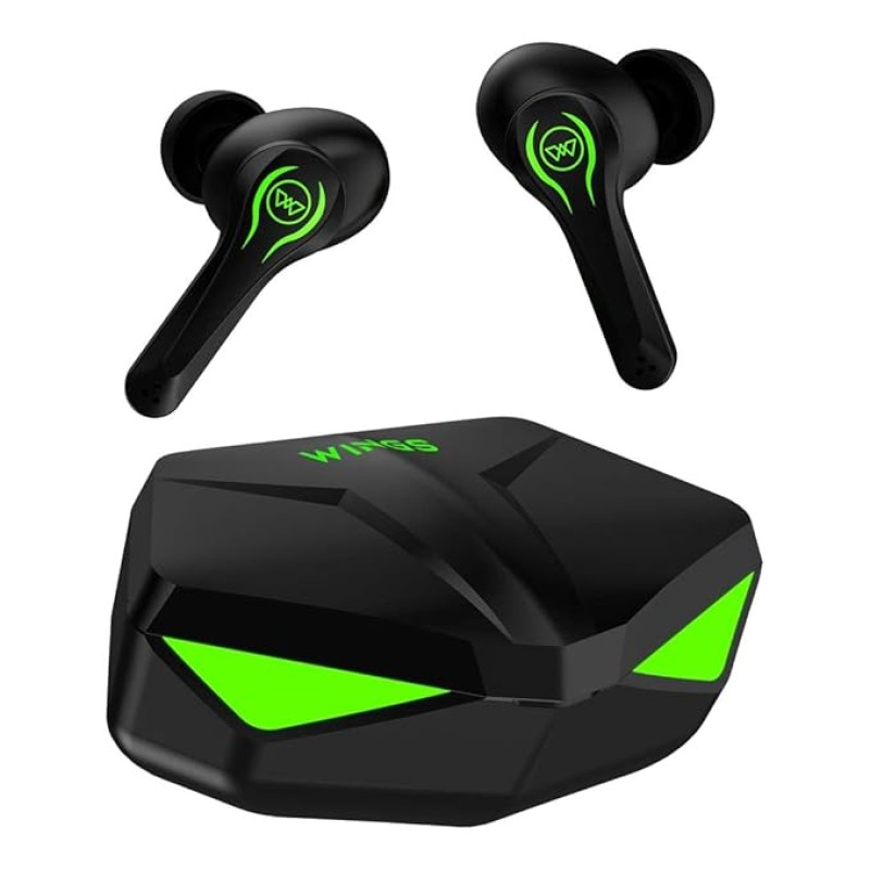 Wings Phantom Truly Wireless in Ear Earbuds with LED Battery Indiacator 50ms Low Latency 40Hrs Playtime, MEMS with Mic, Bluetooth 5.3, IPX5 Resistant, for Best Calling and Designed for Comfort Gaming Wings Phantom Truly Wireless in Ear Earbuds with LED Battery Indiacator 50ms Low Latency 40Hrs Playtime, MEMS with Mic, Bluetooth 5.3, IPX5 Resistant, for Best Calling and Designed for Comfort Gaming