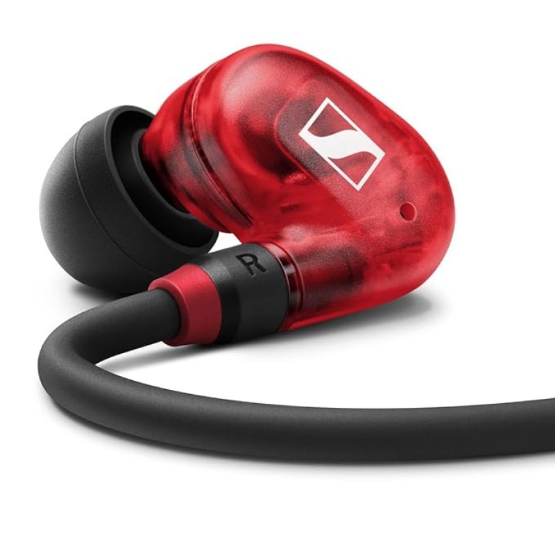 Sennheiser IE 100 Pro Wired In-Ear In Ear Earphones Monitors| Red | Precision Dynamic Drivers | Detachable Cable | 20Hz-18Khz FR | Ideal For Musicians, Live Monitoring, Studio Recording & On Stage Performances Sennheiser IE 100 Pro Wired In-Ear In Ear Earphones Monitors| Red | Precision Dynamic Drivers | Detachable Cable | 20Hz-18Khz FR | Ideal For Musicians, Live Monitoring, Studio Recording & On Stage Performances