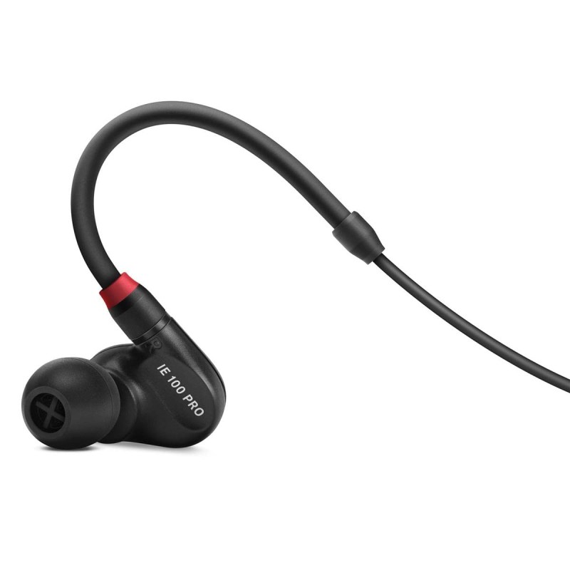 Sennheiser IE 100 Pro-Black in-Ear Monitoring Headphones for Musicians on Stage & Monitoring