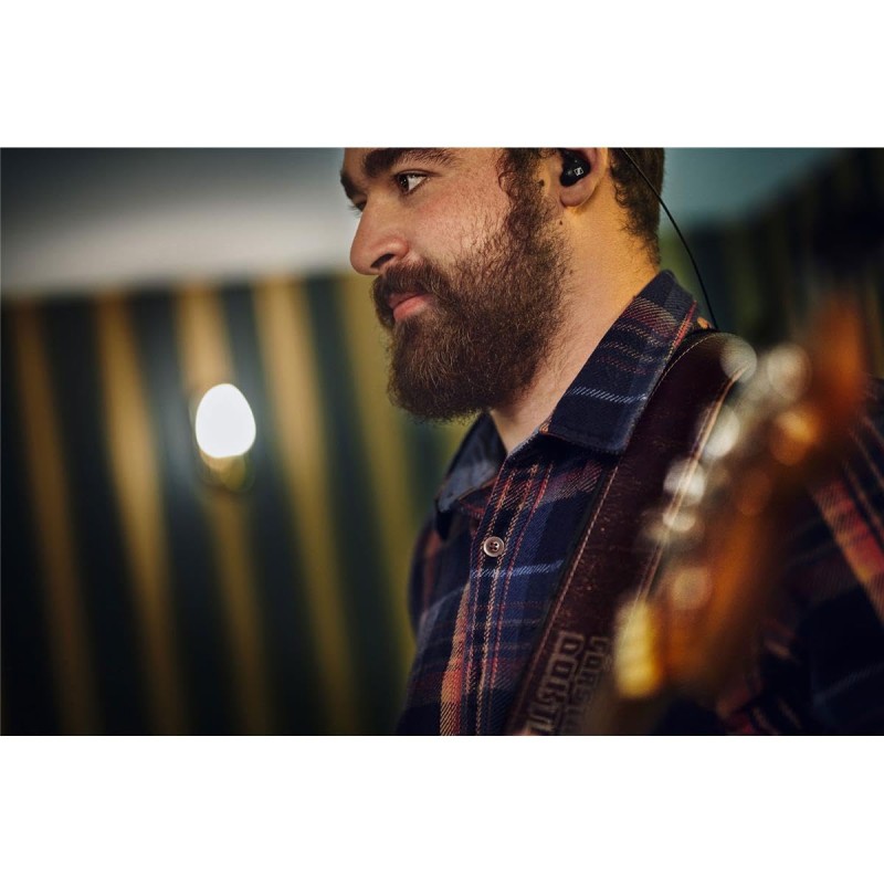 Sennheiser IE 100 Pro-Black in-Ear Monitoring Headphones for Musicians on Stage & Monitoring