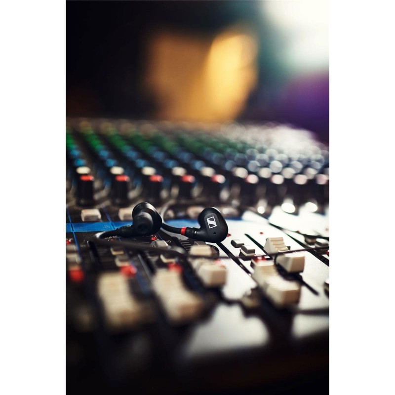 Sennheiser IE 100 Pro-Black in-Ear Monitoring Headphones for Musicians on Stage & Monitoring