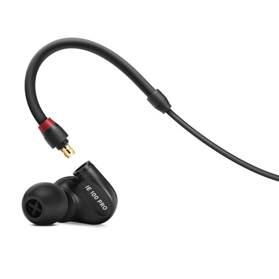 Sennheiser Professional Audio Sennheiser Ie 100 Pro Wireless Monitoring In Ear Earphone - Black With Built-In Mic For Your Backcase For Mobile Phone, Pc Or Tablet. Passive Noise Cancellation