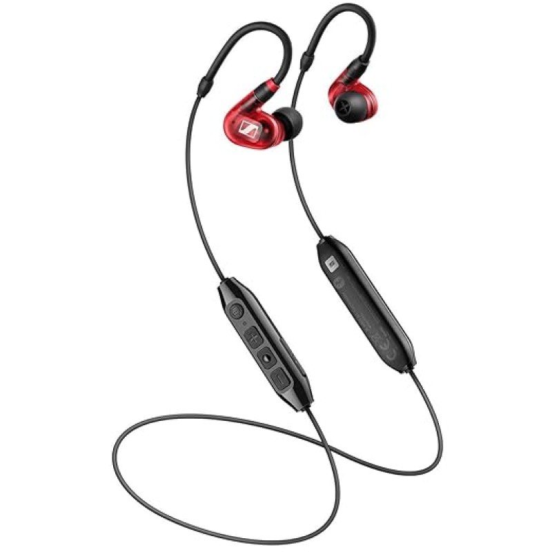 Sennheiser IE?100?PRO Wireless In-Ear Monitoring Earphones | Red | 10hr Battery Life | Detachable Cable | Ideal for Live Performances, Studio Monitoring, DJ Sets & Daily Listening Sennheiser IE?100?PRO Wireless In-Ear Monitoring Earphones | Red | 10hr Battery Life | Detachable Cable | Ideal for Live Performances, Studio Monitoring, DJ Sets & Daily Listening