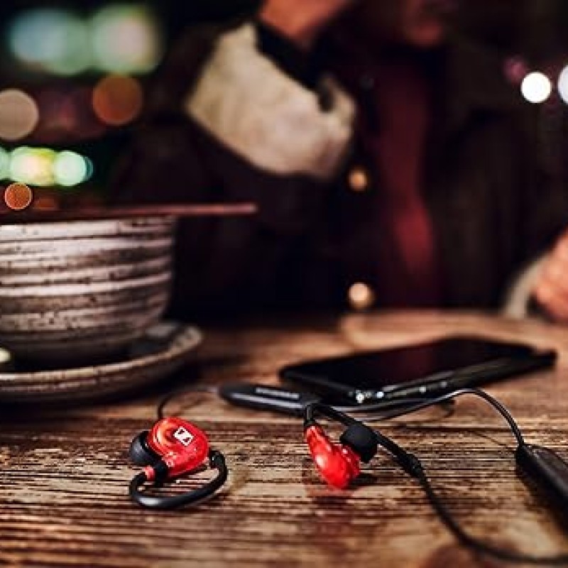Sennheiser IE?100?PRO Wireless In-Ear Monitoring Earphones | Red | 10hr Battery Life | Detachable Cable | Ideal for Live Performances, Studio Monitoring, DJ Sets & Daily Listening Sennheiser IE?100?PRO Wireless In-Ear Monitoring Earphones | Red | 10hr Battery Life | Detachable Cable | Ideal for Live Performances, Studio Monitoring, DJ Sets & Daily Listening