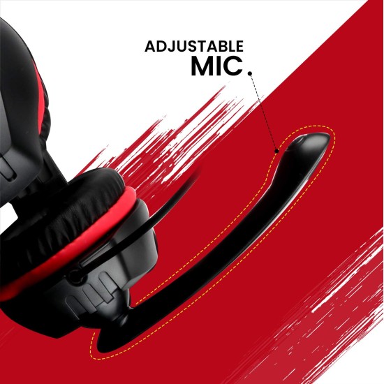 ZEBRONICS Zeb-Grace Wired Over The Ear Headphone with Mic (Black)