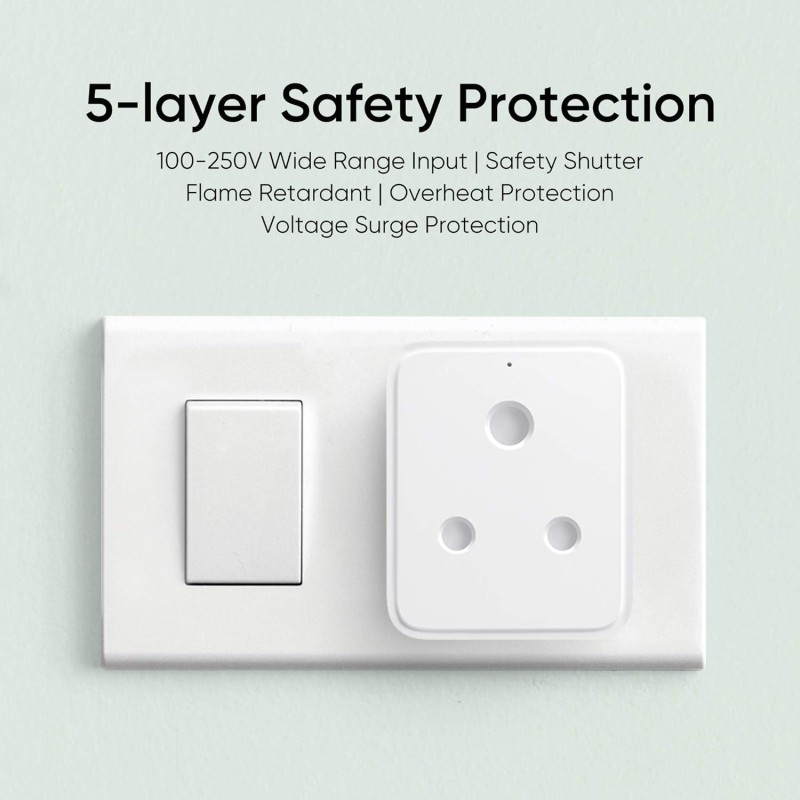 realme Wi-Fi 6A Smart Plug (White) with Smart Wi-Fi Control | Google Assistant and Alexa Support