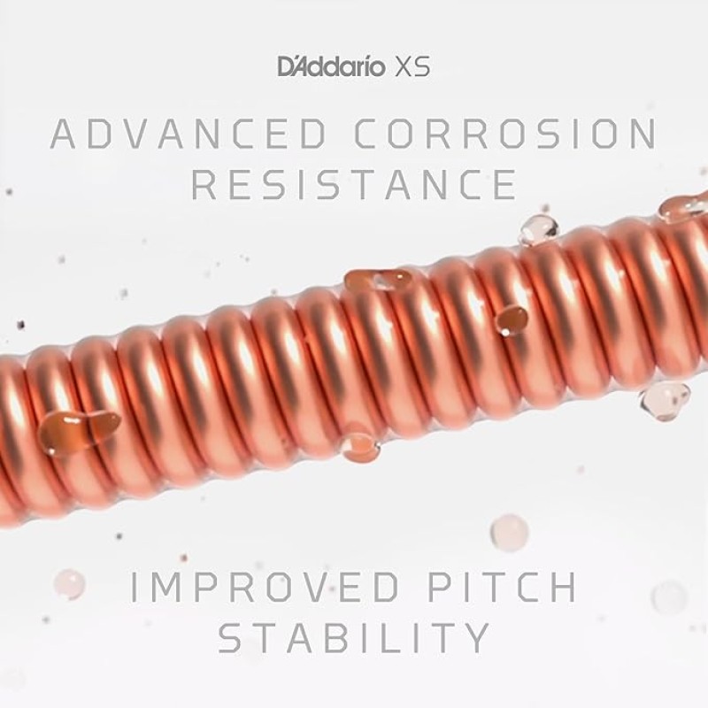 D'Addario XS Acoustic Guitar coated Strings Phosphor Bronze, Custom Light, 11-52 (XSAPB1152) D'Addario XS Acoustic Guitar coated Strings Phosphor Bronze, Custom Light, 11-52 (XSAPB1152)