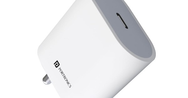 Portronics Adapto 20 Type C 20w Charger for Android,iPhone 14/14 Plus/ 14 Pro/ 14 Pro Max, iPhone 13/13 Pro/13 Pro Max/13 Mini, 12/12 Mini/ 12 Pro Max, iPhone 11 Series with PD 3.0 (White)