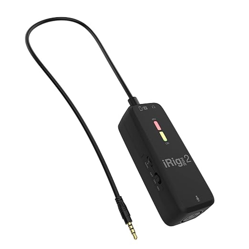 IK Multimedia Irig Pre 2 XLR Microphone Preamp For Smartphones, Tablets And Video Cameras IK Multimedia Irig Pre 2 XLR Microphone Preamp For Smartphones, Tablets And Video Cameras