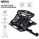 GIZGA essentials 2 in 1 Laptop/Notebook/Macbook Tabletop stand, 8-Adjustable Angles, Mobile Tabletop Stand, 12" - 15.6" Laptops, Heat Dissipation, Anti-Slip Base, Portable and Lightweight | Black