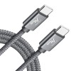 Wayona Type C To Type C 65W/3.25A Nylon Braided Fast Charging Cable Compatible For Laptop, Macbook, Samsung Galaxy M33 M53 M51 S20 Ultra, A71, A53, A51, Ipad Pro 2018 (1M, Grey) Wayona Type C To Type C 65W/3.25A Nylon Braided Fast Charging Cable Compatible For Laptop, Macbook, Samsung Galaxy M33 M53 M51 S20 Ultra, A71, A53, A51, Ipad Pro 2018 (1M, Grey)