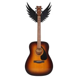 Clapbox Guitar Wall Hanger/Stand - Eagle Wings Design, suitable For Acoustic, Electric Guitars and Ukulele, black (CB-001)