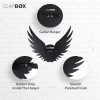 Clapbox Guitar Wall Hanger/Stand - Eagle Wings Design, suitable For Acoustic, Electric Guitars and Ukulele, black (CB-001) Clapbox Guitar Wall Hanger/Stand - Eagle Wings Design, suitable For Acoustic, Electric Guitars and Ukulele, black (CB-001)
