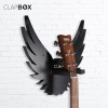 Clapbox Guitar Wall Hanger/Stand - Eagle Wings Design, suitable For Acoustic, Electric Guitars and Ukulele, black (CB-001) Clapbox Guitar Wall Hanger/Stand - Eagle Wings Design, suitable For Acoustic, Electric Guitars and Ukulele, black (CB-001)