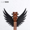 Clapbox Guitar Wall Hanger/Stand - Eagle Wings Design, suitable For Acoustic, Electric Guitars and Ukulele, black (CB-001) Clapbox Guitar Wall Hanger/Stand - Eagle Wings Design, suitable For Acoustic, Electric Guitars and Ukulele, black (CB-001)