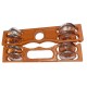 GT manufacture Professinal Mango wood Nut & Bold fitting Dholak with Manjira&Khartal Free(Brown)