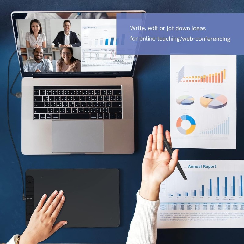 VEIKK VK1060PRO Drawing Tablet,10x6 inch/25.4 x15.24cm Graphic Pen Tablet, 2 Quick Dials,6 Express Keys, Battery-Free Stylus with Tilt Function, Compatible with Win Mac Linux Android OS (8192 Levels) VEIKK VK1060PRO Drawing Tablet,10x6 inch/25.4 x15.24cm Graphic Pen Tablet, 2 Quick Dials,6 Express Keys, Battery-Free Stylus with Tilt Function, Compatible with Win Mac Linux Android OS (8192 Levels)