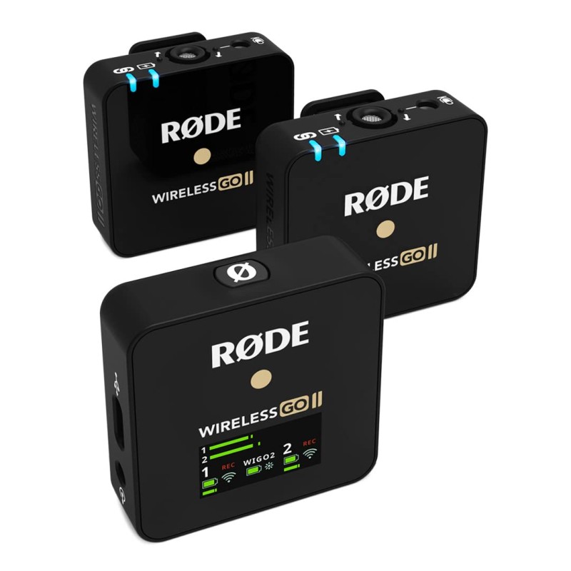 Rode Wireless Go II Dual Channel Wireless Microphone System, Black (Model Number: WIGOII) Rode Wireless Go II Dual Channel Wireless Microphone System, Black (Model Number: WIGOII)