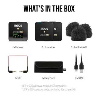 Rode Wireless Go II Dual Channel Wireless Microphone System, Black