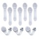LuvLap Baby Safety Furniture Locks, Pack of 10, Adjustable and Flexible with 3M Adhesive, Safety Locks for Kids, Child Safety Locks for Drawers, Cabinets, Fridge, Cupboard (White) LuvLap Baby Safety Furniture Locks, Pack of 10, Adjustable and Flexible with 3M Adhesive, Safety Locks for Kids, Child Safety Locks for Drawers, Cabinets, Fridge, Cupboard (White)