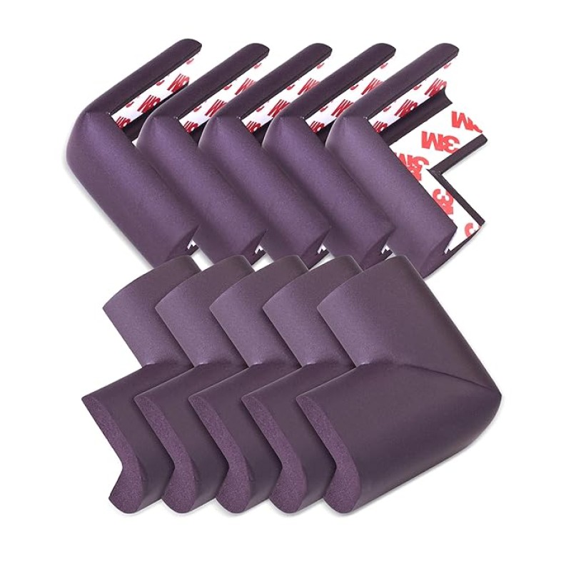 Luvlap Furniture Corner Guard for Baby Safety, 10 Pcs, Pre-Taped 3M Adhesive, Edge Protectors with Childproof Foam Cushions, Baby Proofing, Non Toxic, BPA Free, Brown Luvlap Furniture Corner Guard for Baby Safety, 10 Pcs, Pre-Taped 3M Adhesive, Edge Protectors with Childproof Foam Cushions, Baby Proofing, Non Toxic, BPA Free, Brown