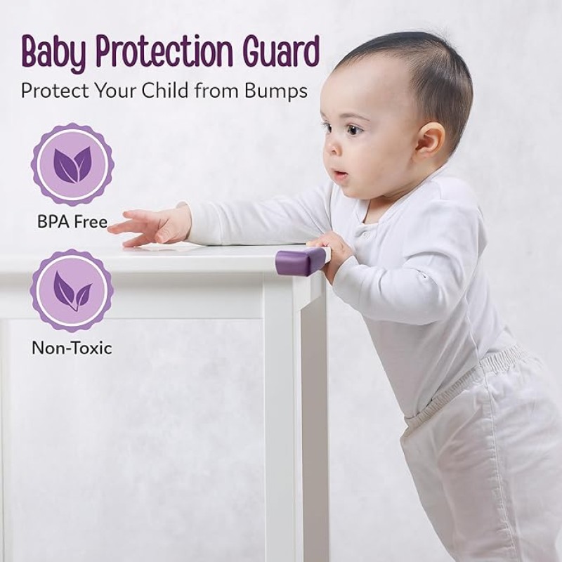 Luvlap Furniture Corner Guard for Baby Safety, 10 Pcs, Pre-Taped 3M Adhesive, Edge Protectors with Childproof Foam Cushions, Baby Proofing, Non Toxic, BPA Free, Brown Luvlap Furniture Corner Guard for Baby Safety, 10 Pcs, Pre-Taped 3M Adhesive, Edge Protectors with Childproof Foam Cushions, Baby Proofing, Non Toxic, BPA Free, Brown