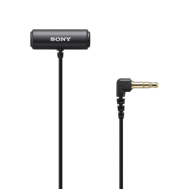 Sony Stereo Lavalier Auxiliary Microphone ECM-LV1 (Compact, Flexible, Vlogging, Content Creation, Audio) - Black Sony Stereo Lavalier Auxiliary Microphone ECM-LV1 (Compact, Flexible, Vlogging, Content Creation, Audio) - Black
