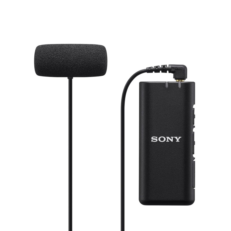 Sony Stereo Lavalier Auxiliary Microphone ECM-LV1 (Compact, Flexible, Vlogging, Content Creation, Audio) - Black Sony Stereo Lavalier Auxiliary Microphone ECM-LV1 (Compact, Flexible, Vlogging, Content Creation, Audio) - Black