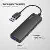 GIZGA essentials USB A 3.0 HUB, 4 Port Adapter, 5GBPS Fast Data Transfer, 3 USB A Ports, 1 Type C, Multi-System Compatible, MacBook, Type-A Devices, for Windows/Mac OS/Linux,Black GIZGA essentials USB A 3.0 HUB, 4 Port Adapter, 5GBPS Fast Data Transfer, 3 USB A Ports, 1 Type C, Multi-System Compatible, MacBook, Type-A Devices, for Windows/Mac OS/Linux,Black