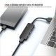 GIZGA essentials USB A 3.0 HUB, 4 Port Adapter, 5GBPS Fast Data Transfer, 3 USB A Ports, 1 Type C, Multi-System Compatible, MacBook, Type-A Devices, for Windows/Mac OS/Linux,Black