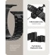 Fullmosa Compatible Apple Watch Band 42mm 44mm 45mm 38mm 40mm 41mm, Stainless Steel iWatch Band with Case for Apple Watch Series 9/8/7/6/5/4/3/2/1/SE/SE2, 38mm 40mm 41mm Black (Watch not Included)