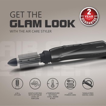 Havells 1000 Watts Air Care Volumizer Hair Dryer | Pre-Styling Half Brush, Stylish Curlers, Smoothening Roller Brush | Suitable For All Hair Types | Black | Hc4085 Havells 1000 Watts Air Care Volumizer Hair Dryer | Pre-Styling Half Brush, Stylish Curlers, Smoothening Roller Brush | Suitable For All Hair Types | Black | Hc4085