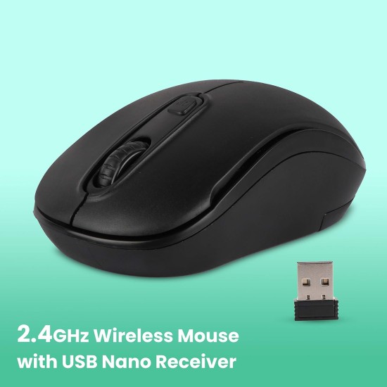 ZEBRONICS Zeb-Dash Plus 2.4GHz High Precision Wireless Mouse with up to 1600 DPI