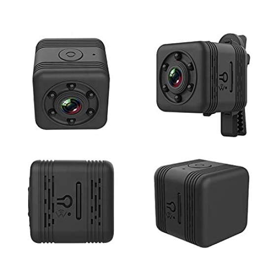 Sprugal Mini WiFi Spy Camera - Sport Action Camera Waterproof,1080P HD AP WiFi Cam-Cop with Night Vision,Smart Phone APP Support,Built-in Battery,Outdoor,Shooting DV || Supports 32GB SD Card [ SD Card Not Included }