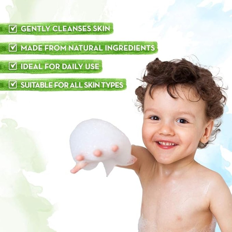 Mamaearth Agent Apple Body Wash For Kids - 300 ml | Infused with Apple Extract and Oat Protein | Gently Cleanses Skin, Dermatologically Tested, SLS/SLES and Paraben Free