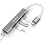 Verilux? USB C Hub Multiport Adapter with 4 USB Ports High Speed 3.0 USB Hub for Laptop USB Type C Hub for Macbook Pro Air C-Type Smartphones USB Extender with Multi USB Port for Laptop Type-C Devices