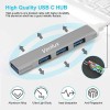 Verilux? USB C Hub Multiport Adapter with 4 USB Ports High Speed 3.0 USB Hub for Laptop USB Type C Hub for Macbook Pro Air C-Type Smartphones USB Extender with Multi USB Port for Laptop Type-C Devices
