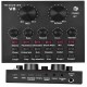 Powerpak V8 Portable Audio Mixer Interface, Bluetooth Sound Card for Live Streaming, Recording, Podcast,Voice Change/Karaoke/Gaming/Singing with Sound Effects, 3.5mm Mic Jack for Guitar