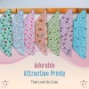 LuvLap Hosiery Cotton Cloth Premium Baby Washcloth for New Born, Washable (22 cm x 22 cm), Reusable, Absorbent, Extra Soft Face Towels/Washcloth for Babies, Starfish Print, Pack of 7 Pcs, Multicolour
