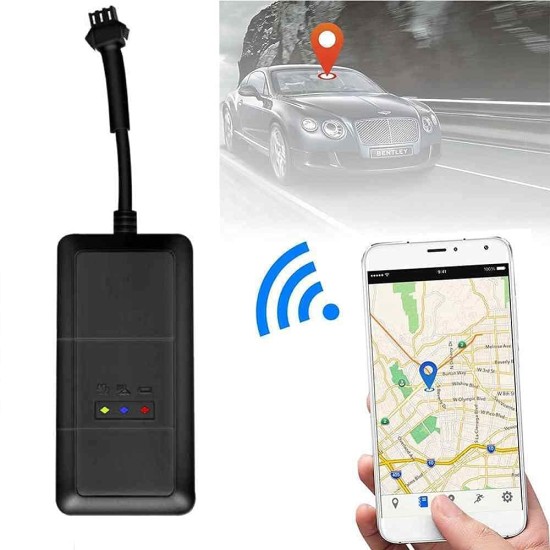 Sprugal GPS Tracker (with GSM Tech) WaterProof || Oil-Cut (Engine Cut Off) Function || Alarms -> Geo Fence ACC Vibration Wire-Cut Over speed Anti Theft || for Car Bike Truck Bus Boat etc (Black)