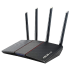 Asus RT-AX55 AX1800 Dual Band WiFi 6 (Black) Router Supporting MU-MIMO and OFDMA Technology, with AiProtection Powered by Trend Micro™, Compatible with ASUS AiMesh WiFi System, and Parental Controls.