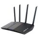 Asus RT-AX55 AX1800 Dual Band WiFi 6 (Black) Router Supporting MU-MIMO and OFDMA Technology, with AiProtection Powered by Trend Micro™, Compatible with ASUS AiMesh WiFi System, and Parental Controls.