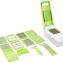Amazon Brand - Solimo 15-in-1 Stainless Steel Multipurpose Vegetable and Fruit Chopper, Green
