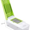 Amazon Brand - Solimo 15-in-1 Stainless Steel Multipurpose Vegetable and Fruit Chopper, Green Amazon Brand - Solimo 15-in-1 Stainless Steel Multipurpose Vegetable and Fruit Chopper, Green