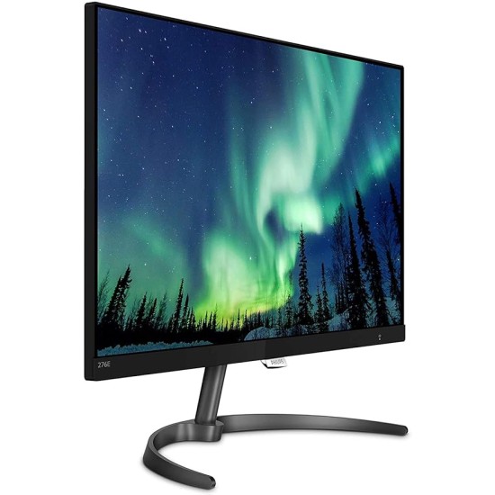 PHILIPS 276E8VJSB/94 E Line 27" (68.6 cm) 4K UHD Monitor | Ultra Clear IPS LED | Low Blue Mode | Eco-Friendly Design || Magnificent View with Seamless Appearance