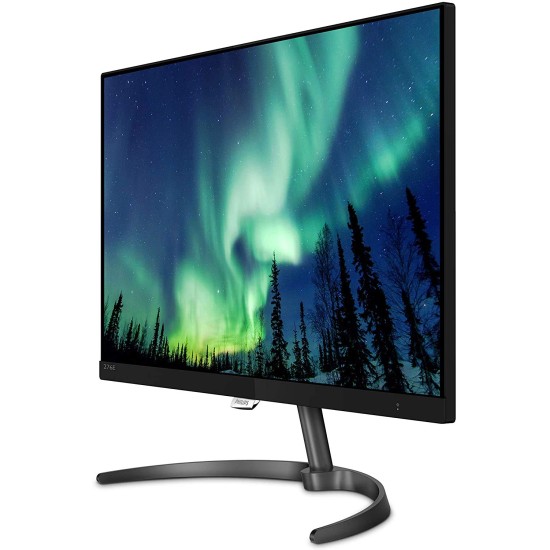 PHILIPS 276E8VJSB/94 E Line 27" (68.6 cm) 4K UHD Monitor | Ultra Clear IPS LED | Low Blue Mode | Eco-Friendly Design || Magnificent View with Seamless Appearance