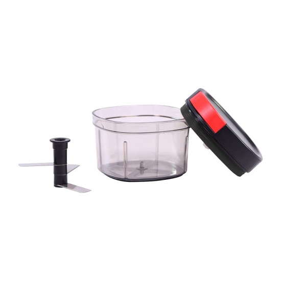 Wonderchef Glory String Chopper with 3 Sharp Stainless Steel Blades 600 ml, Anti Slip Silicone, Compact, Air Tight lid.