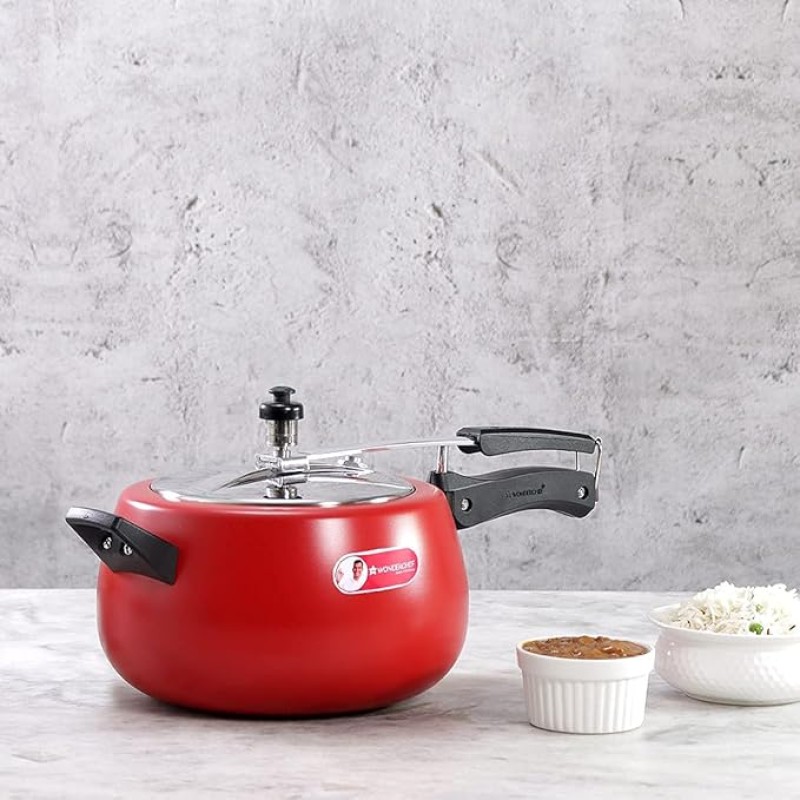 Wonderchef Regalia Pressure Cooker Inner Lid_Red_5L Wonderchef Regalia Pressure Cooker Inner Lid_Red_5L