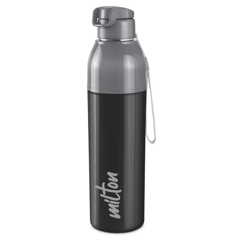 Milton Water Bottle Steel Convey 900 PU Insulated, Inner Stainless Steel Hot & Cold Bottle, 630 ml, Leak Proof, BPA Free, Ideal for Home, Office, Gym, Travelling, Black Milton Water Bottle Steel Convey 900 PU Insulated, Inner Stainless Steel Hot & Cold Bottle, 630 ml, Leak Proof, BPA Free, Ideal for Home, Office, Gym, Travelling, Black